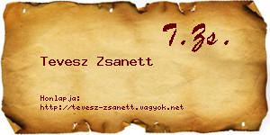 Tevesz Zsanett névjegykártya